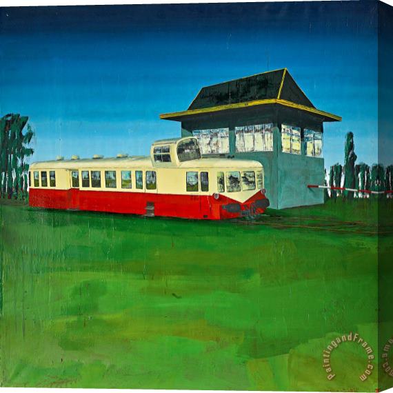 Dirk Skreber Untitled (locomotive Picasso) Stretched Canvas Painting / Canvas Art