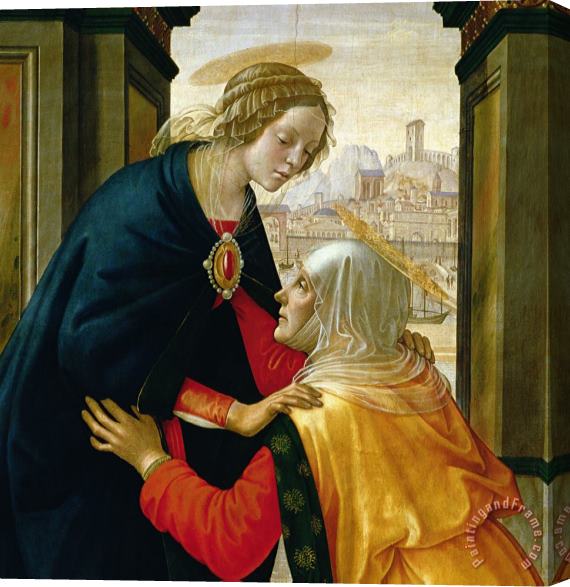 Domenico Ghirlandaio The Visitation Stretched Canvas Print / Canvas Art