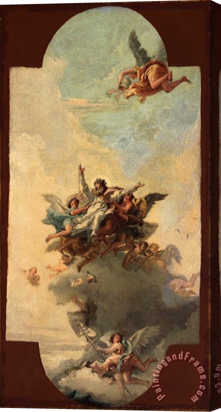 Domenico Tiepolo The Apotheosis of a Pope And Martyr Stretched Canvas Print / Canvas Art