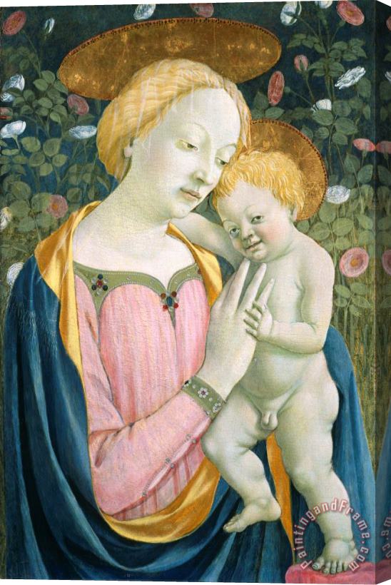Domenico Veneziano Madonna And Child Stretched Canvas Painting / Canvas Art