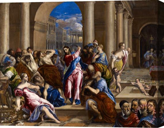 Domenikos Theotokopoulos, El Greco Christ Driving The Money Changers From The Temple Stretched Canvas Painting / Canvas Art