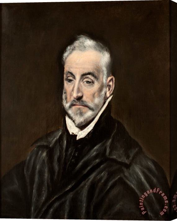 Domenikos Theotokopoulos, El Greco Portrait of Antonio De Covarrubias Stretched Canvas Painting / Canvas Art