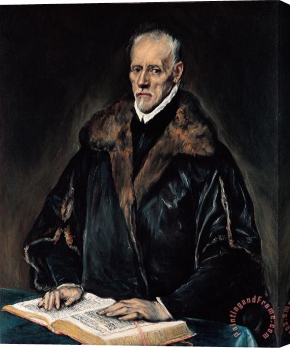 Domenikos Theotokopoulos, El Greco Portrait of Dr. Francisco De Pisa Stretched Canvas Print / Canvas Art