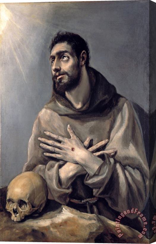 Domenikos Theotokopoulos, El Greco Saint Francis in Ecstasy Stretched Canvas Painting / Canvas Art