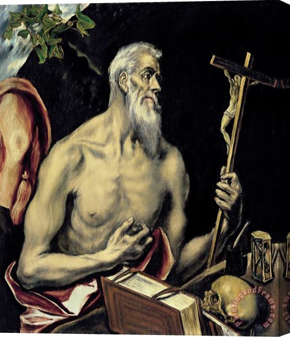 Domenikos Theotokopoulos, El Greco San Jeronimo Stretched Canvas Painting / Canvas Art