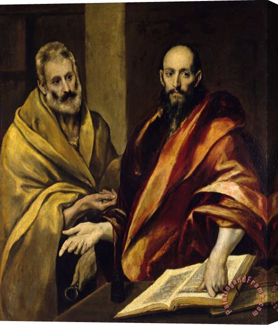 Domenikos Theotokopoulos, El Greco St's Peter and Paul Stretched Canvas Painting / Canvas Art