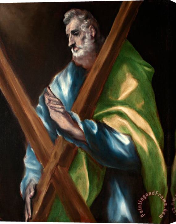 Domenikos Theotokopoulos, El Greco St. Andrew Stretched Canvas Print / Canvas Art