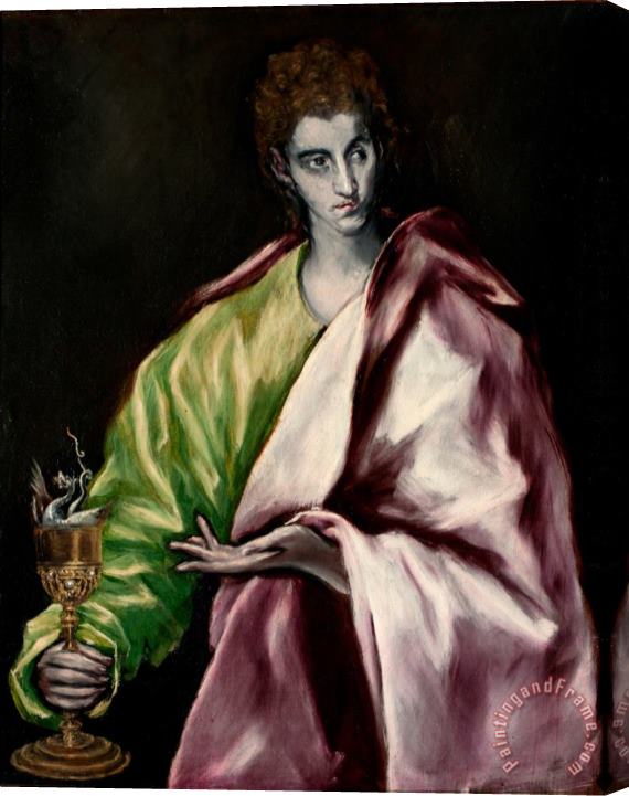 Domenikos Theotokopoulos, El Greco St. John Stretched Canvas Painting / Canvas Art