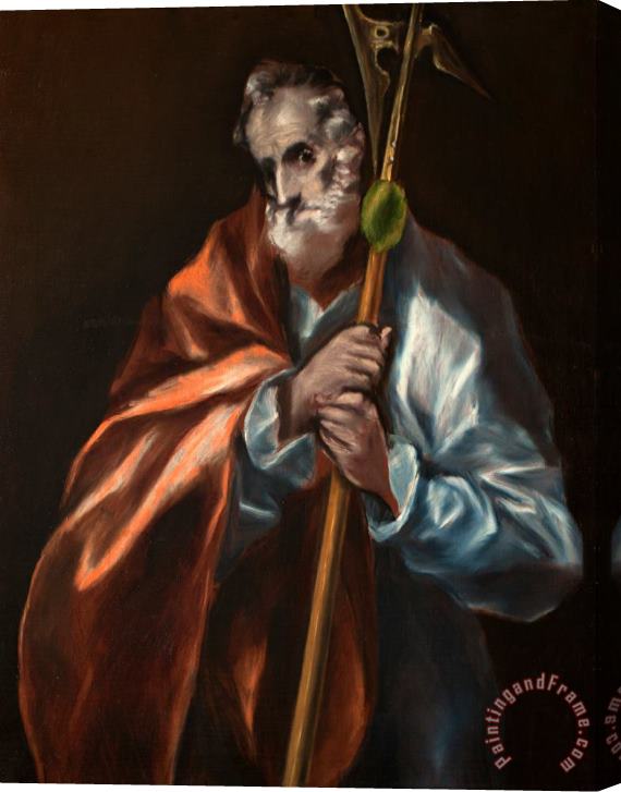 Domenikos Theotokopoulos, El Greco St. Jude Thaddeus Stretched Canvas Print / Canvas Art