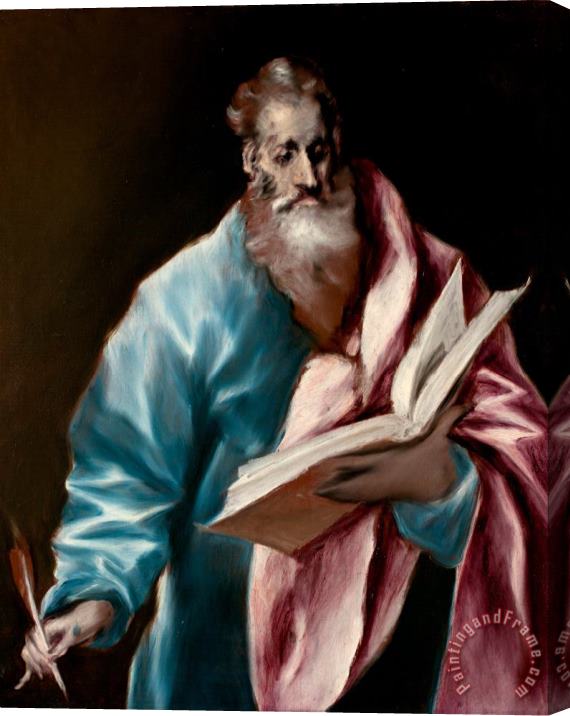 Domenikos Theotokopoulos, El Greco St. Matthew Stretched Canvas Print / Canvas Art