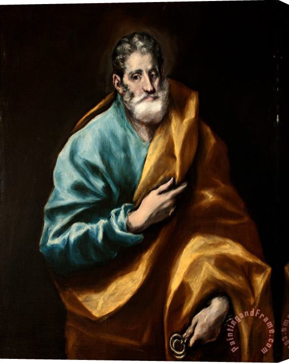 Domenikos Theotokopoulos, El Greco St. Peter Stretched Canvas Print / Canvas Art
