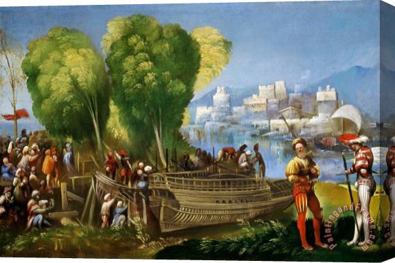 Dosso Dossi Aeneas And Achates on The Libyan Coast Stretched Canvas Print / Canvas Art