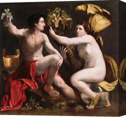 Dosso Dossi Canvas Paintings - Allegory of Fortune by Dosso Dossi