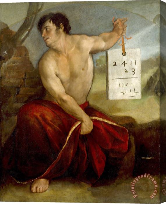 Dosso Dossi Learned Man of Antiquity Stretched Canvas Painting / Canvas Art