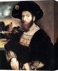 Dosso Dossi Canvas Paintings - Portrait of a Man by Dosso Dossi