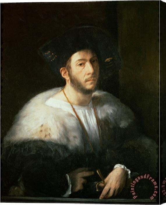Dosso Dossi Portrait of a Man Possibly Cesare Borgia Stretched Canvas Print / Canvas Art
