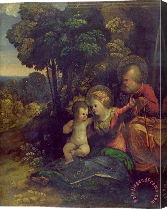 Dosso Dossi Rest During The Flight Into Egypt C 1510 12 Stretched Canvas Painting / Canvas Art
