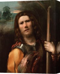 Dosso Dossi Canvas Paintings - Saint George by Dosso Dossi