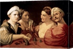 Dosso Dossi Canvas Paintings - The Magicians by Dosso Dossi