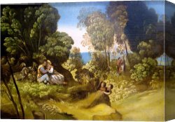 Dosso Dossi Canvas Paintings - Three Ages of Man by Dosso Dossi