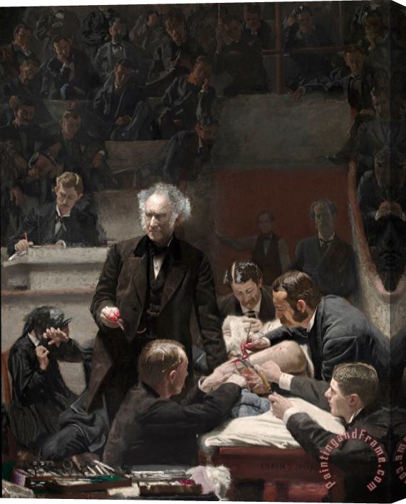 Eadweard J. Muybridge Portrait of Dr. Samuel D. Gross (the Gross Clinic) Stretched Canvas Painting / Canvas Art