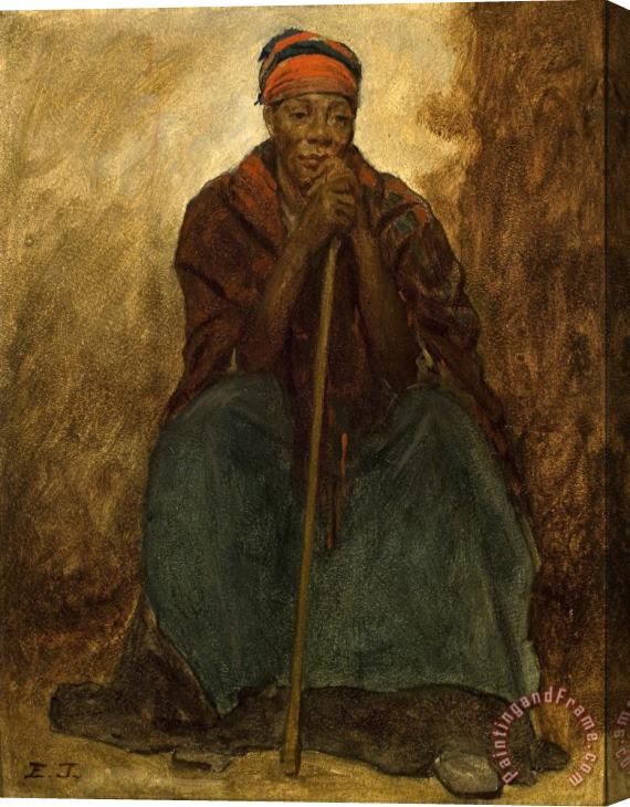 Eastman Johnson Dinah, Portrait of a Negress Stretched Canvas Print / Canvas Art