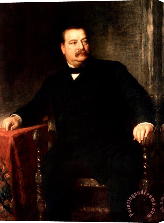 Eastman Johnson Grover Cleveland Stretched Canvas Painting / Canvas Art
