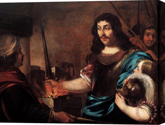 Eberhart Keilhau, Alias Monsu Bernardo The Heroism of Caius Mucius Scaevola Stretched Canvas Painting / Canvas Art