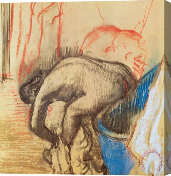 Edgar Degas After Bath Stretched Canvas Print / Canvas Art
