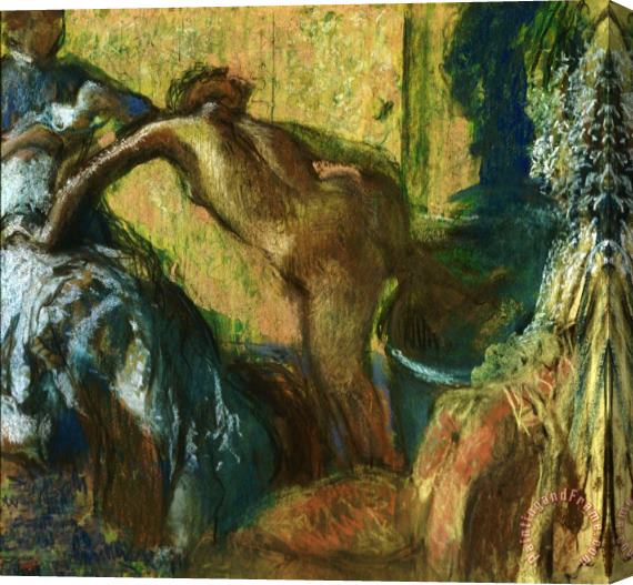 Edgar Degas After The Bath 2 Stretched Canvas Painting / Canvas Art