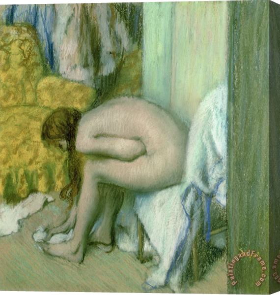 Edgar Degas After the Bath Stretched Canvas Painting / Canvas Art