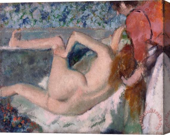 Edgar Degas After The Bath Stretched Canvas Painting / Canvas Art