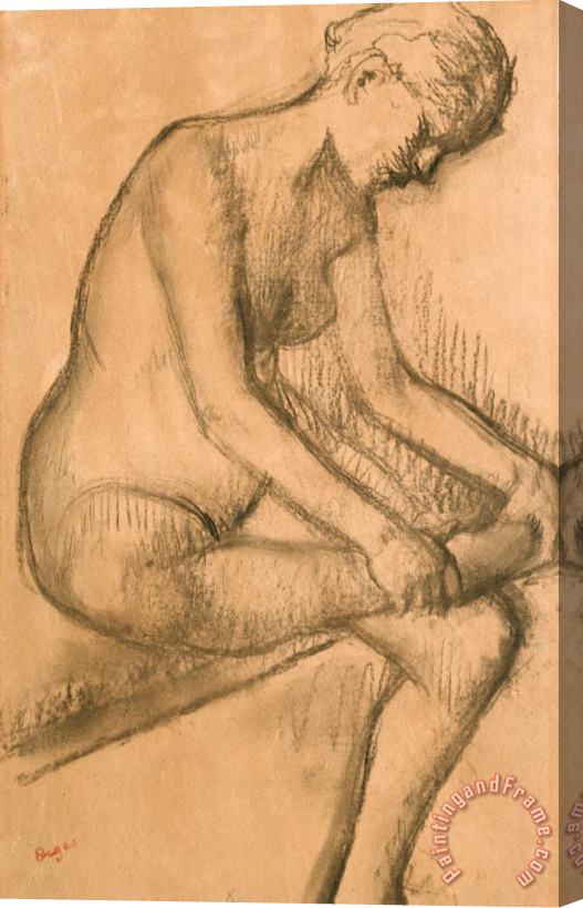 Edgar Degas Apres Le Bain Stretched Canvas Painting / Canvas Art