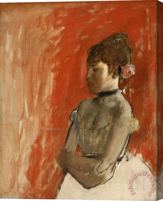 Edgar Degas Ballet Dancer with Arms Crossed Stretched Canvas Painting / Canvas Art
