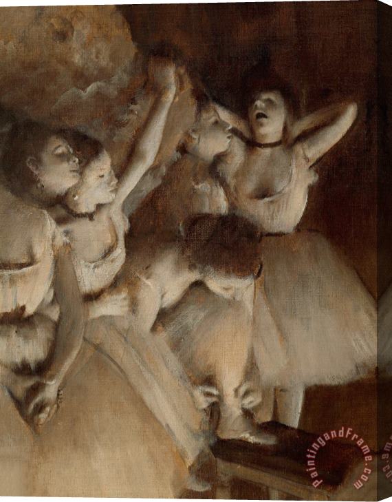 Edgar Degas Ballet Rehearsal On Stage Stretched Canvas Print / Canvas Art