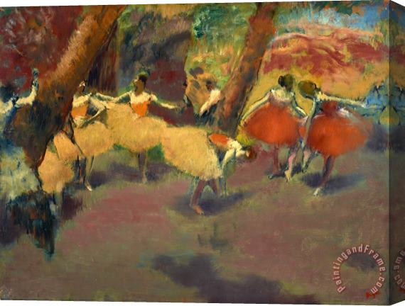 Edgar Degas Before The Performance Stretched Canvas Painting / Canvas Art