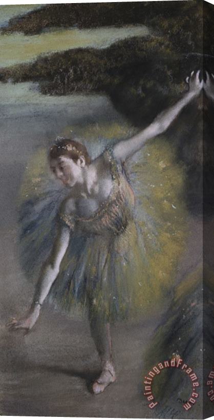 Edgar Degas Dancer in Green Stretched Canvas Print / Canvas Art