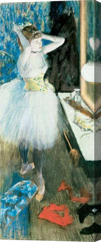 Edgar Degas Dancer in Her Dressing Room Stretched Canvas Painting / Canvas Art