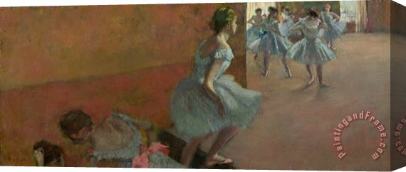 Edgar Degas Dancers Ascending a Staircase Stretched Canvas Print / Canvas Art