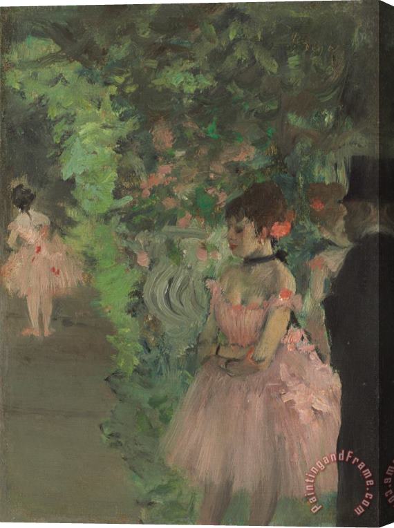 Edgar Degas Dancers Backstage Stretched Canvas Painting / Canvas Art