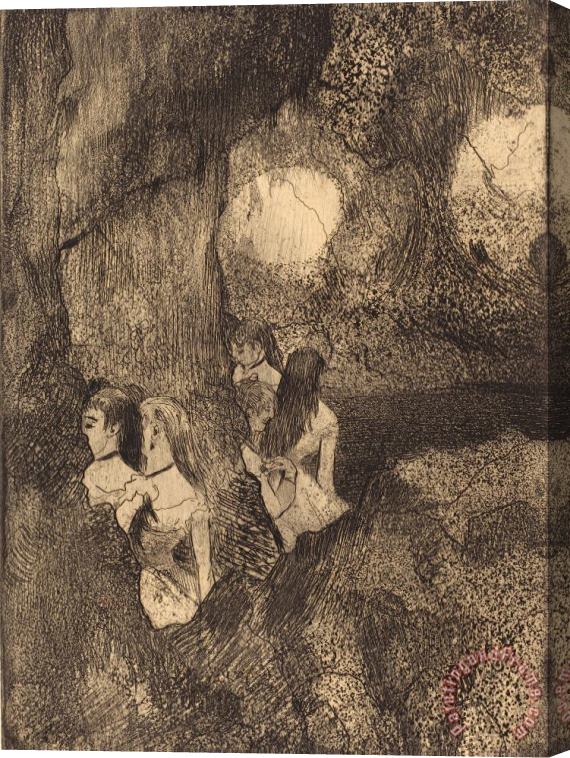 Edgar Degas Dancers in The Wings (danseuses Dans La Coulisse) Stretched Canvas Print / Canvas Art