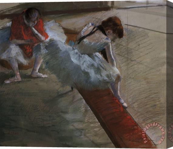 Edgar Degas Dancers Resting Stretched Canvas Painting / Canvas Art