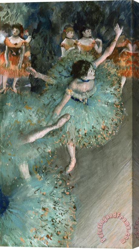 Edgar Degas Danseuse Basculant (danseuse Verte) Stretched Canvas Print / Canvas Art