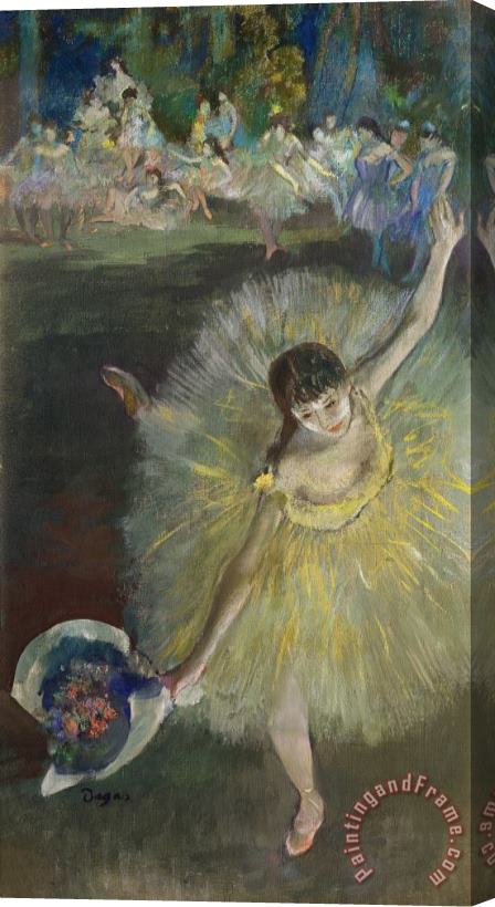 Edgar Degas End of an Arabesque Stretched Canvas Print / Canvas Art