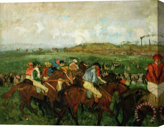 Edgar Degas Gentlemen Race. Before The Departure Stretched Canvas Painting / Canvas Art
