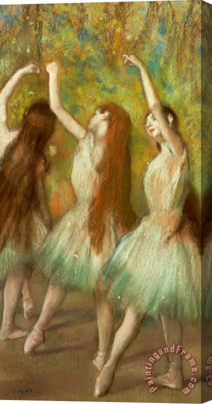 Edgar Degas Green Dancers Stretched Canvas Print / Canvas Art