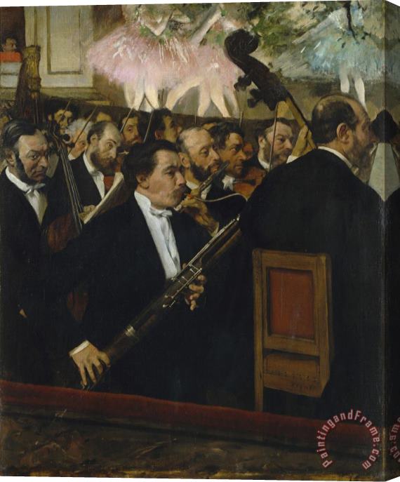 Edgar Degas L'orchestre De L'opera Desire Dihau (1833 1909), Basson Stretched Canvas Painting / Canvas Art