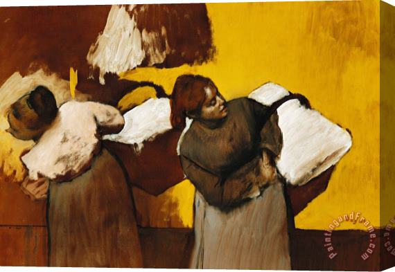 Edgar Degas Laundresses Stretched Canvas Print / Canvas Art