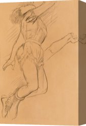 At The Circus Canvas Prints - Mademoiselle La La At The Circus Fernando by Edgar Degas