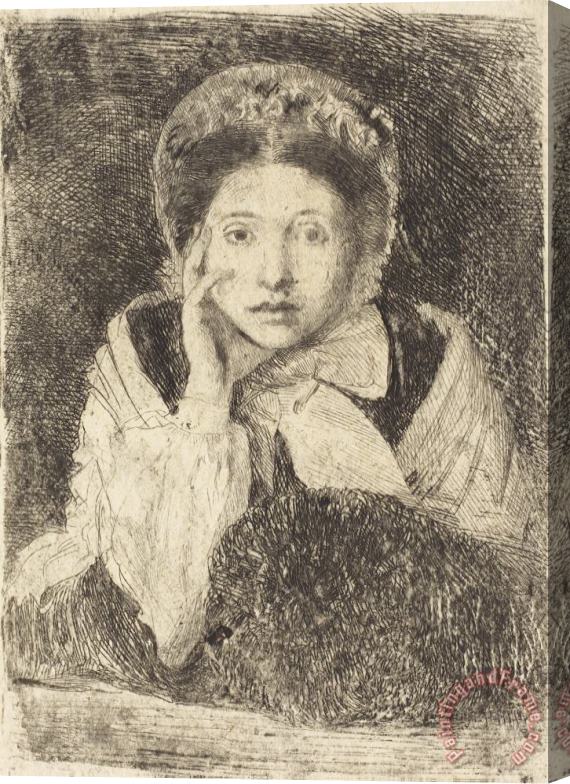 Edgar Degas Marguerite De Gas, The Artist's Sister (marguerite De Gas, Soeur De L'artiste) Stretched Canvas Print / Canvas Art
